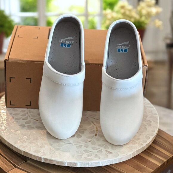 Dansko Professional LT White Box Leather Clogs Women’s Size 40 EU Comfort Work S - Picture 6 of 11